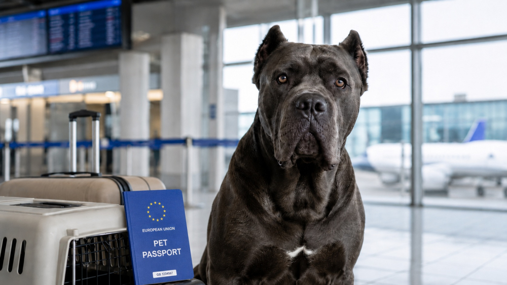 El pasaporte que tu Cane Corso necesita para viajar fuera de Espa&ntilde;a