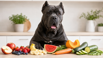 &iquest;Qu&eacute; frutas y verduras puede comer tu Cane Corso?
